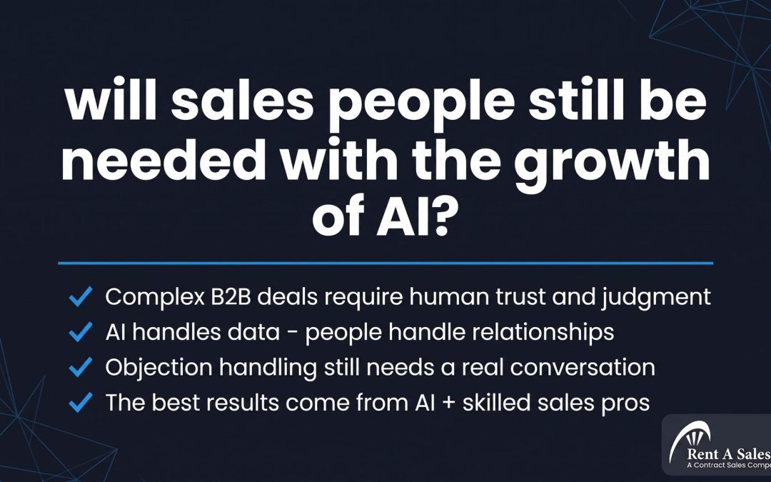 Will Salespeople Still Be Needed with the Growth of AI?